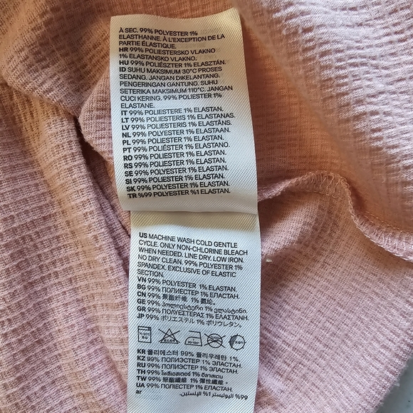 H&M Off-Shoulder Dusty Pink Cropped Blouse - Picture 14 of 14